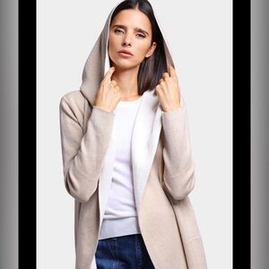 Sanctuary Tan Beige Collar Lapel Cardigan Very Soft Oversized Sweater Medium